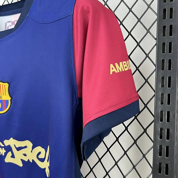 Maillot foot domicile FC Barcelone 
2024-2025 Travis Scott Cactus Jack