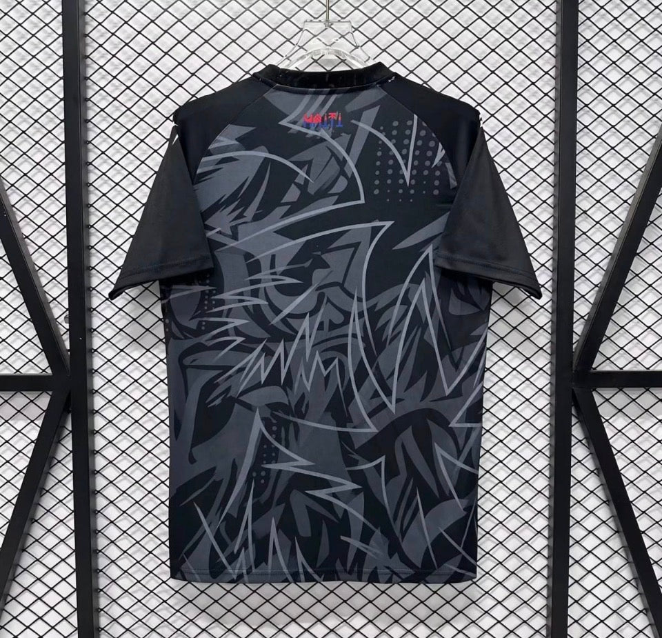 Maillot de football noir édition spéciale 2026 de l'équipe nationale d' Haïti