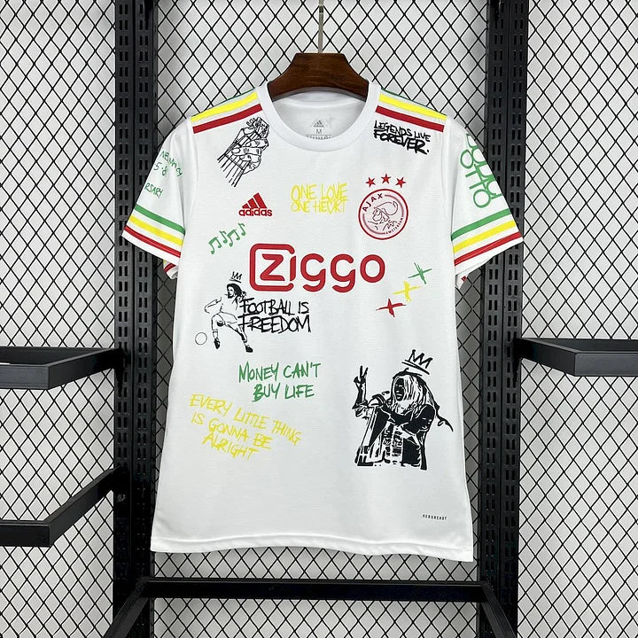 Maillot foot concept Ajax Bob Marley 2025-2026