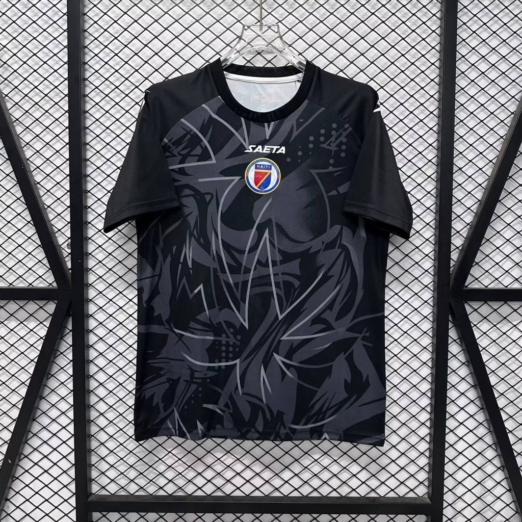 Maillot de football noir édition spéciale 2026 de l'équipe nationale d' Haïti