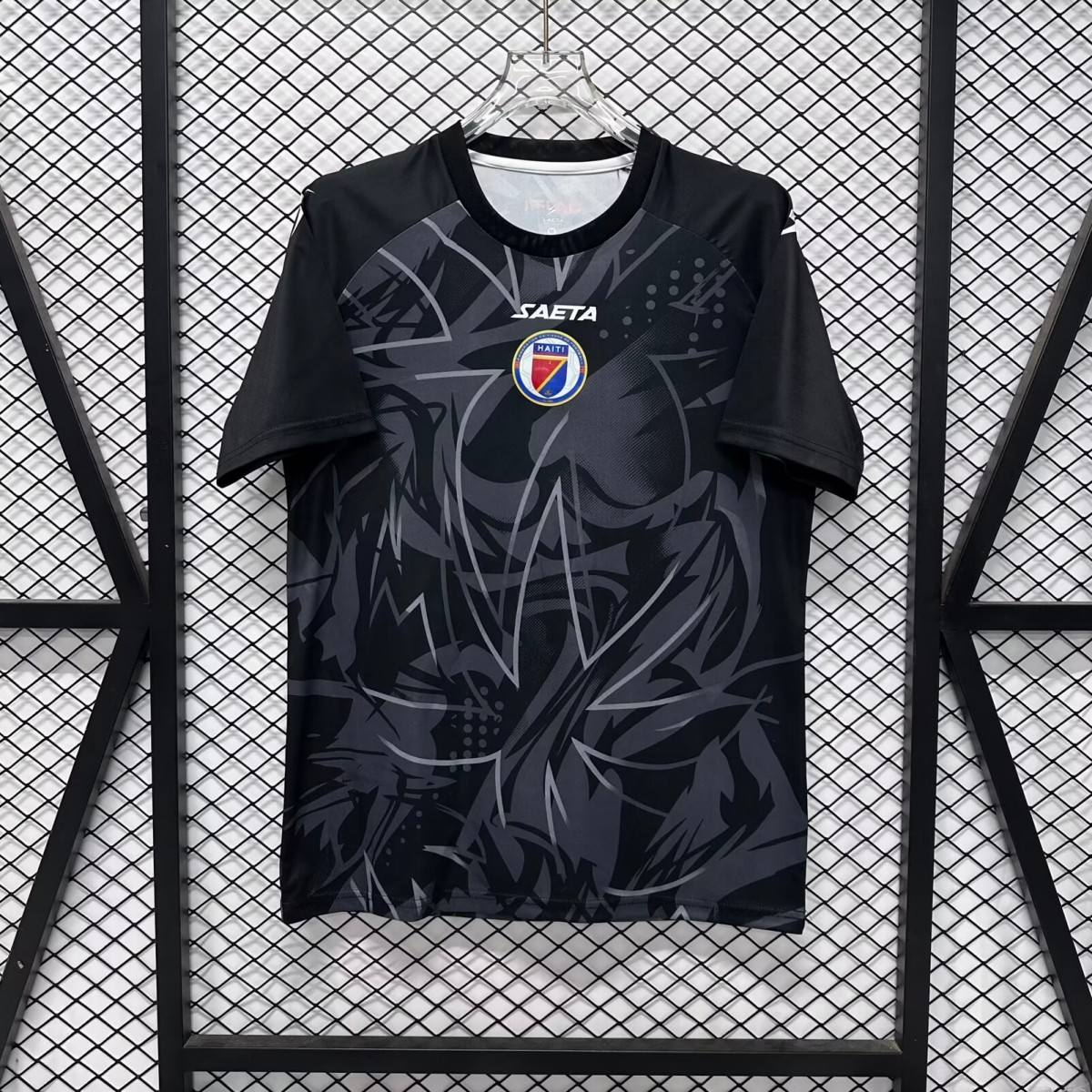 Maillot de football noir édition spéciale 2026 de l'équipe nationale d' Haïti