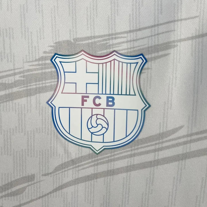 Maillot foot FC Barcelone blanc concept 
2025-2026