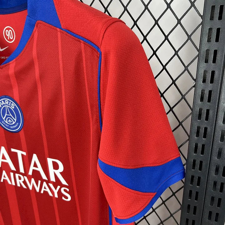 Maillot foot third rouge Paris Saint Germain PSG 2025-2026