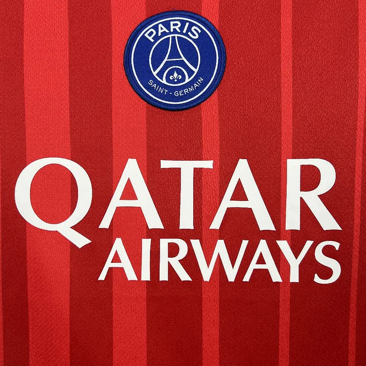 Maillot foot third rouge Paris Saint Germain PSG 2025-2026
