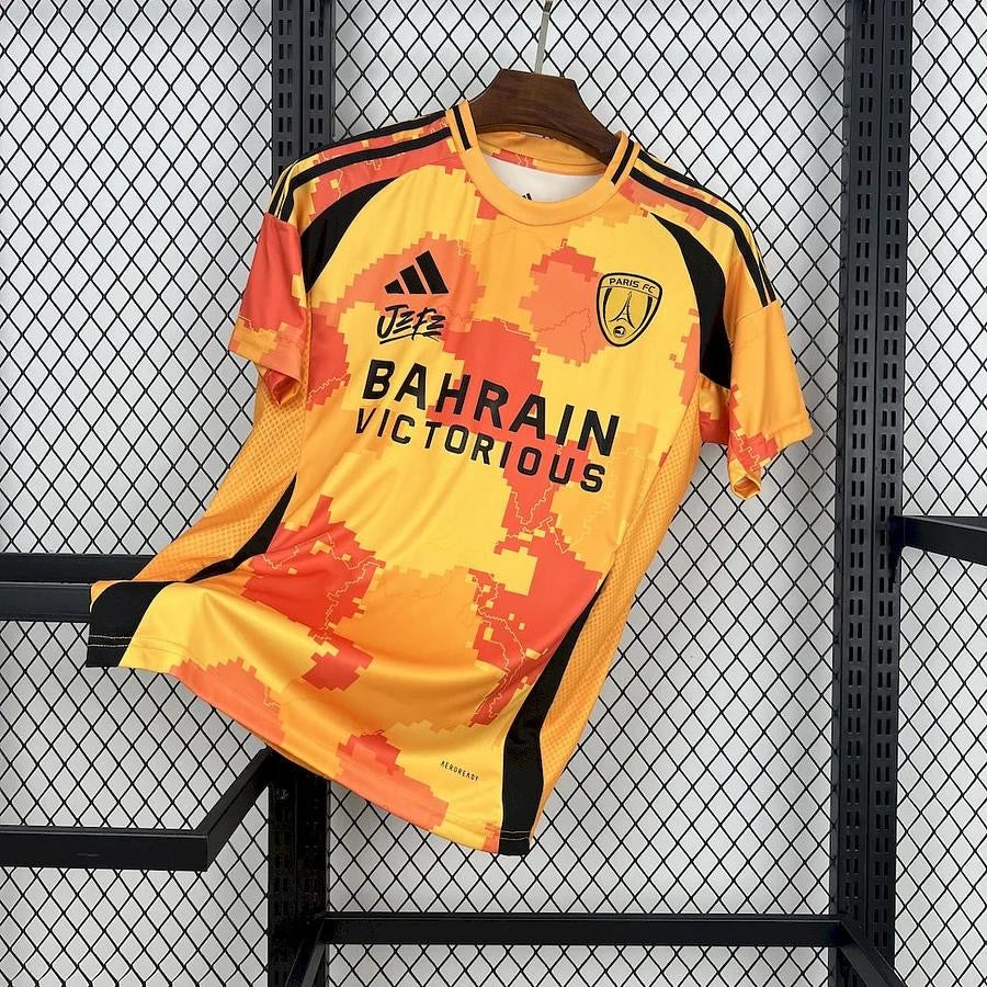 Paris FC maillot foot third 2024-2025 Ninho Jefe Orange